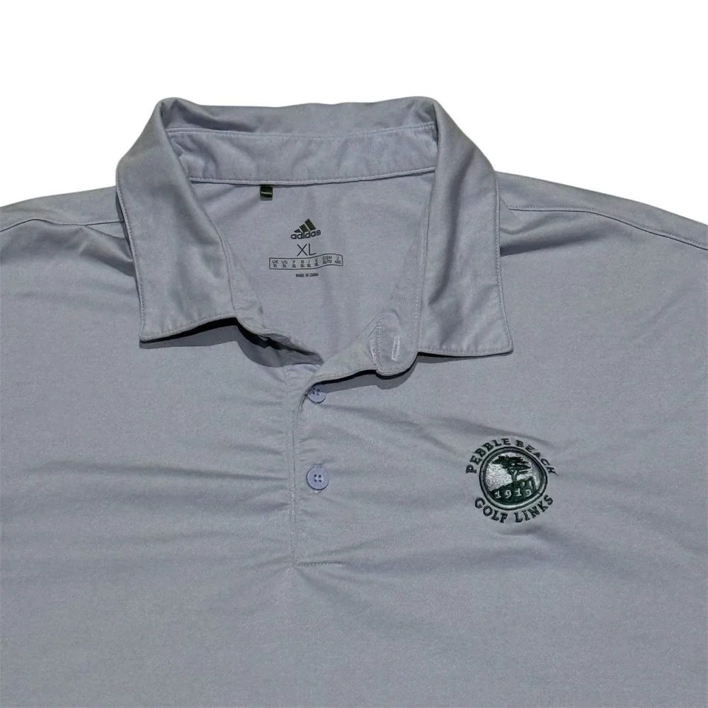 Adidas Men's XL Polo - Pebble Beach Golf Link -‎ Pale Lavender Color